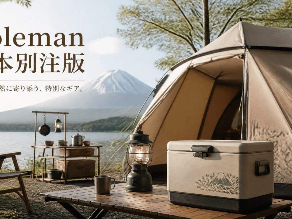 Coleman 日本別注版露營裝備封面