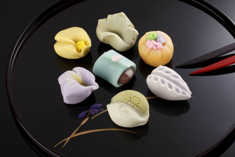 日本傳統和菓子展示