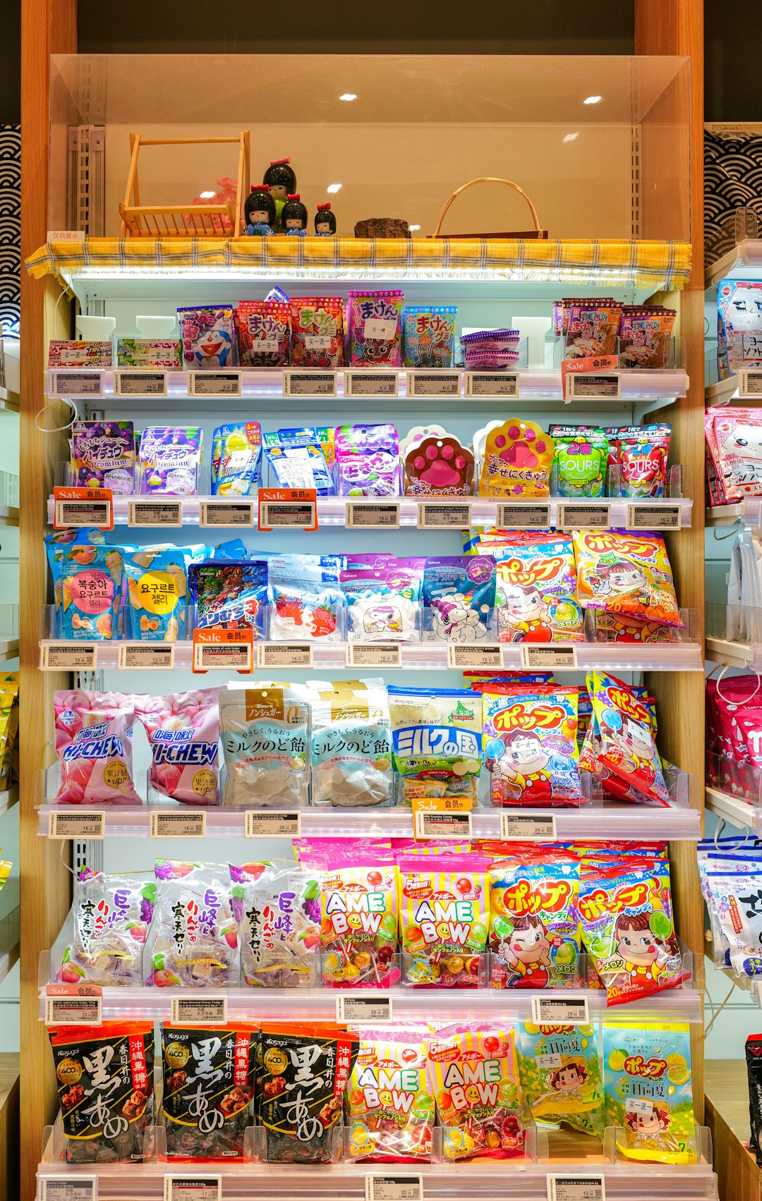 日本零食包裝展示