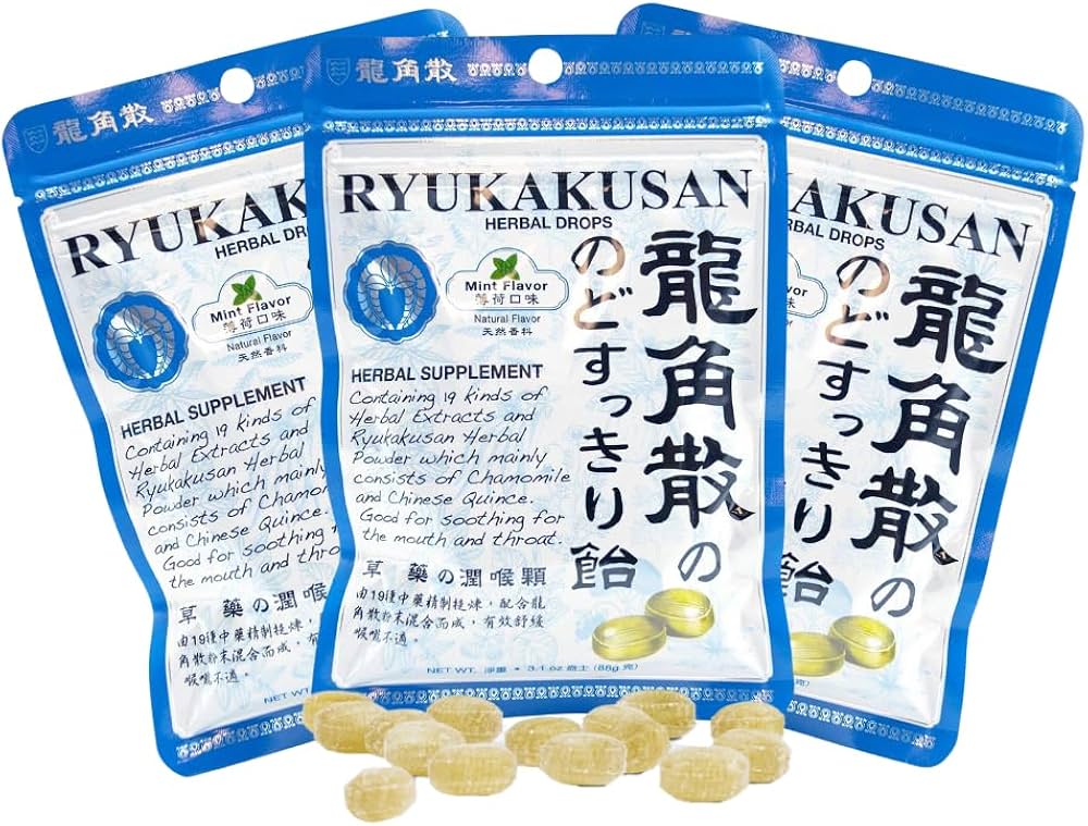 龍角散草本配方喉糖產品