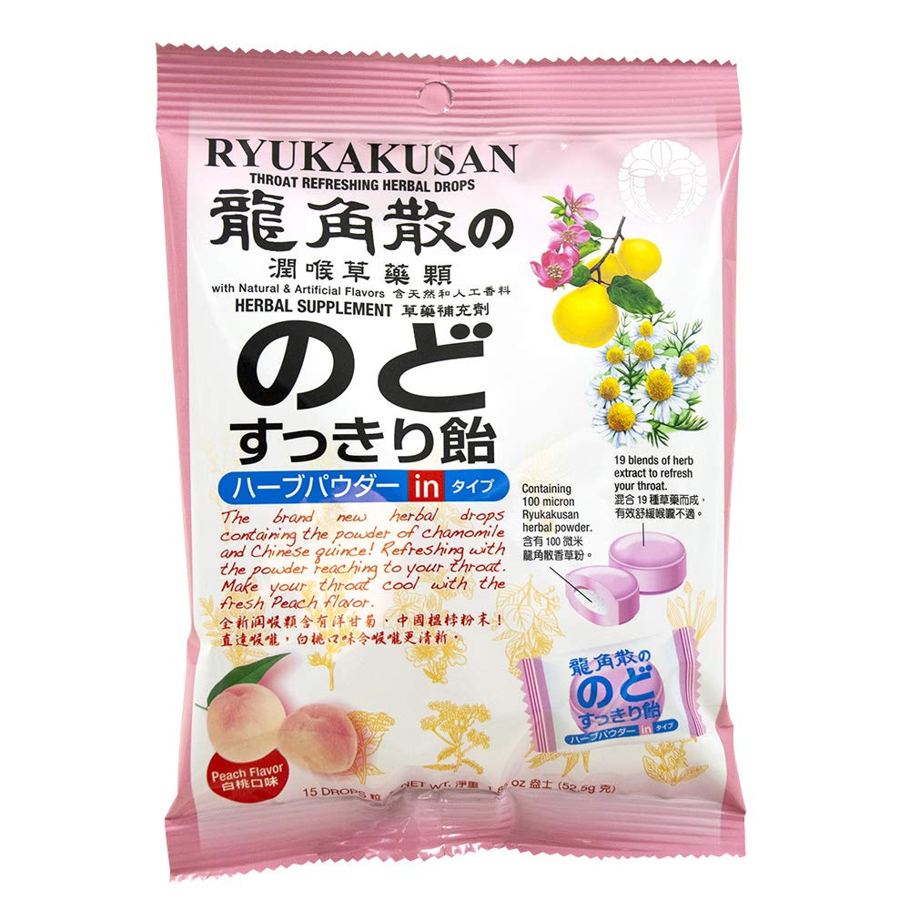 龍角散水蜜桃口味喉糖