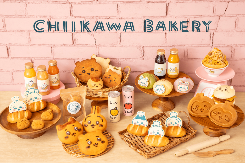 Chiikawa Bakery 角色造型麵包與蛋糕產品