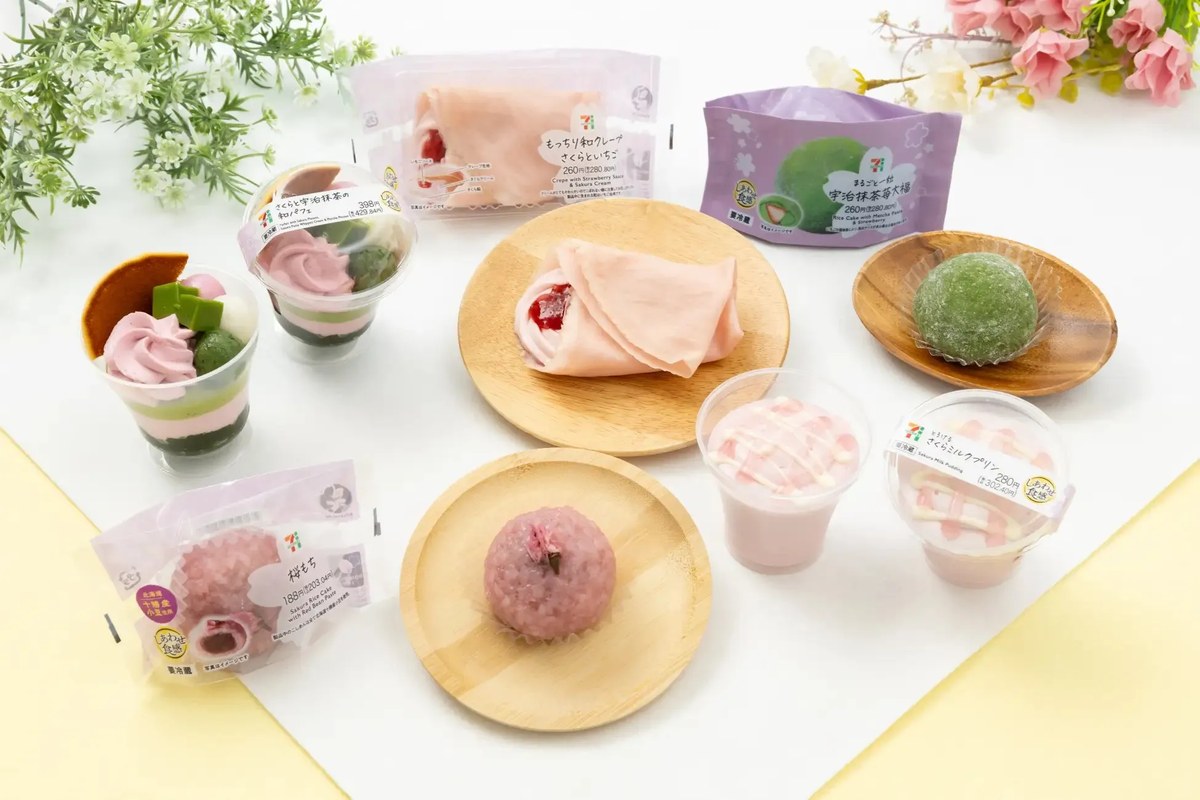 日本季節限定櫻花草莓甜點
